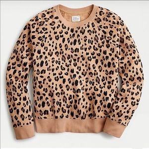 J. Crew sweatshirt in leopard print NWOT